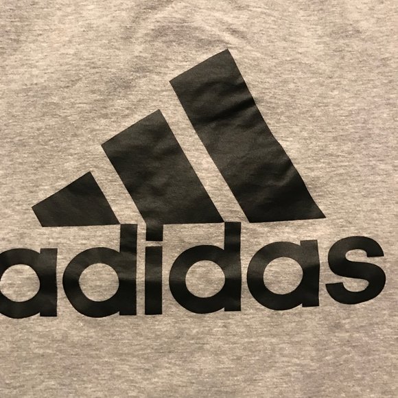 Adidas Amplifier T-Shirt Mens Medium Grey/Black - Picture 2 of 3